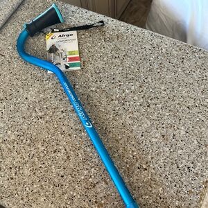 NEW Airgo Comfort Plus Offset Deluxe Fully Adjustable Aluminum Cane Soft Handle.